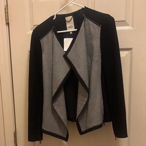 Robert Rodriguez Black Blazer with houndstooth detail